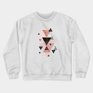 Geometric Blush Crewneck Sweatshirt
